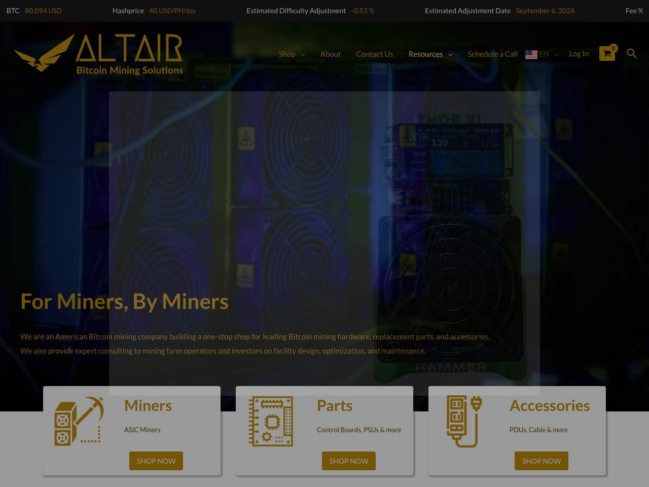 Altair Tech shop