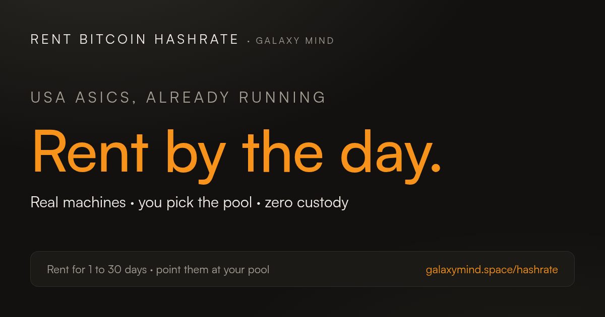 Galaxy Mind Hashrate shop