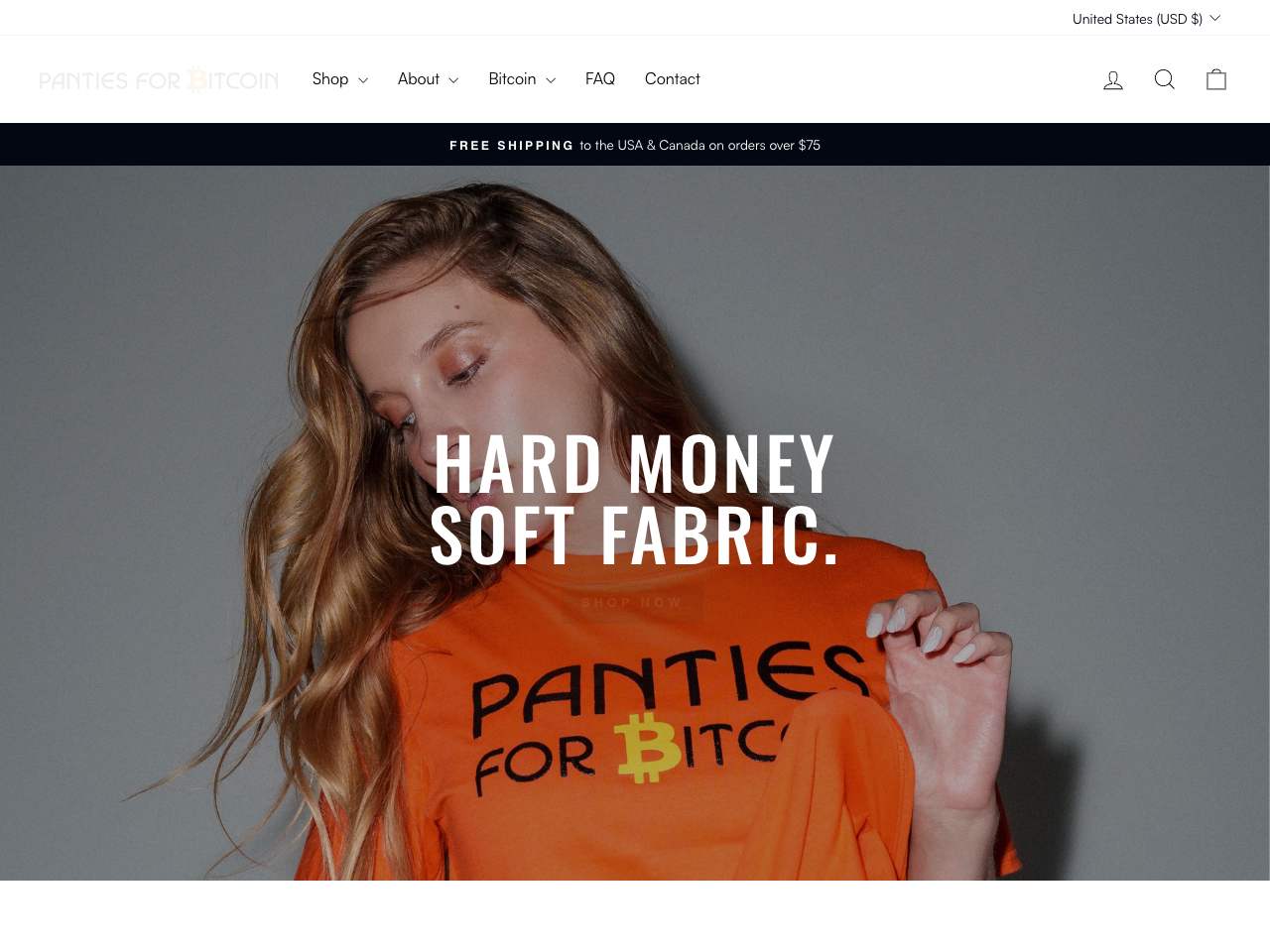 Panties For Bitcoin shop